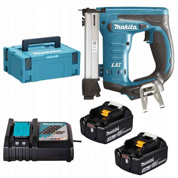 Sešívačka Makita DST221RFJ Lxt 18V 2x3Ah 0,6 x 1,2 Ga kufr