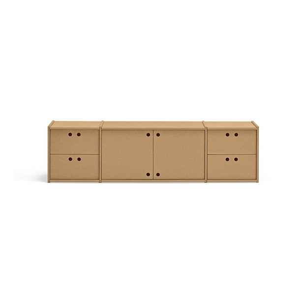 TV stolek v přírodní barvě 157x42x40 cm Wally – Teulat