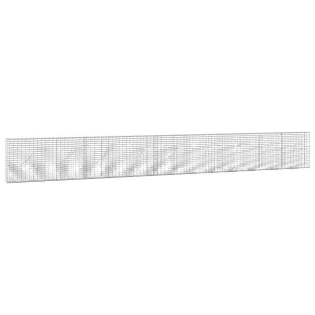 vidaXL Gabion s drátem 3,5 mm a sítem 5x2,5 cm 450x10x50 cm