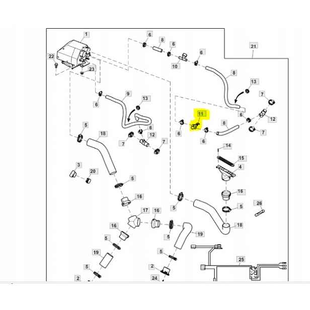 Ručně ovládaný ventil RSX850i John Deere M174015