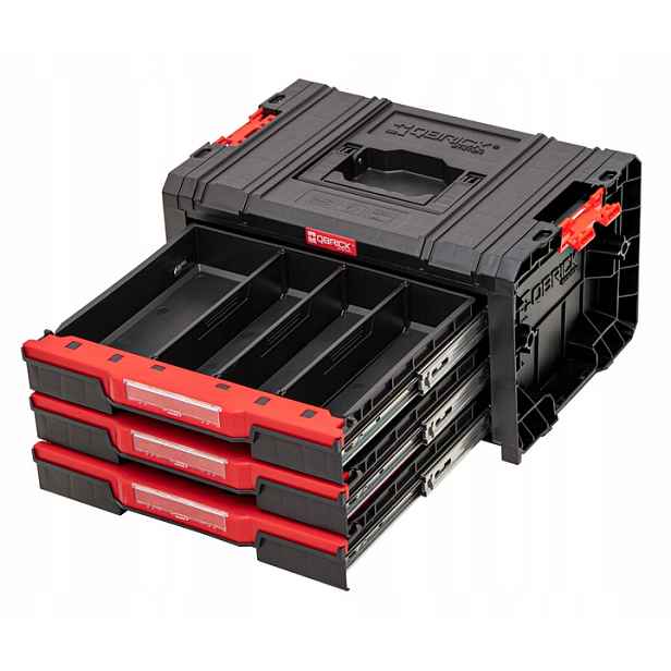 Modulární box se třemi zásuvkami Qbrick Pro Drawer 3 Toolbox Basic