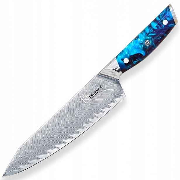 Nůž Dellinger Resin Future Chef 205 mm [K-H164] modrý
