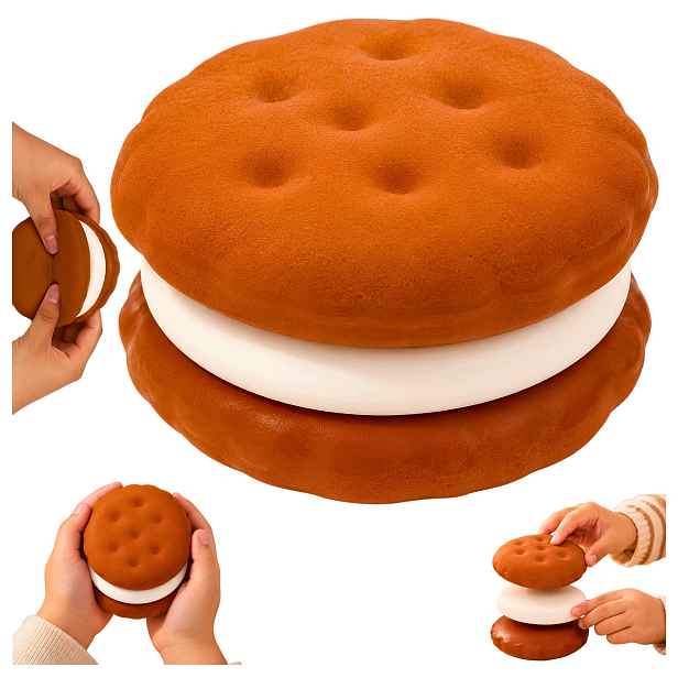 Sada 2 zábavných gadgetů Squishy Sušenky 3v1 Mačkací Hračky