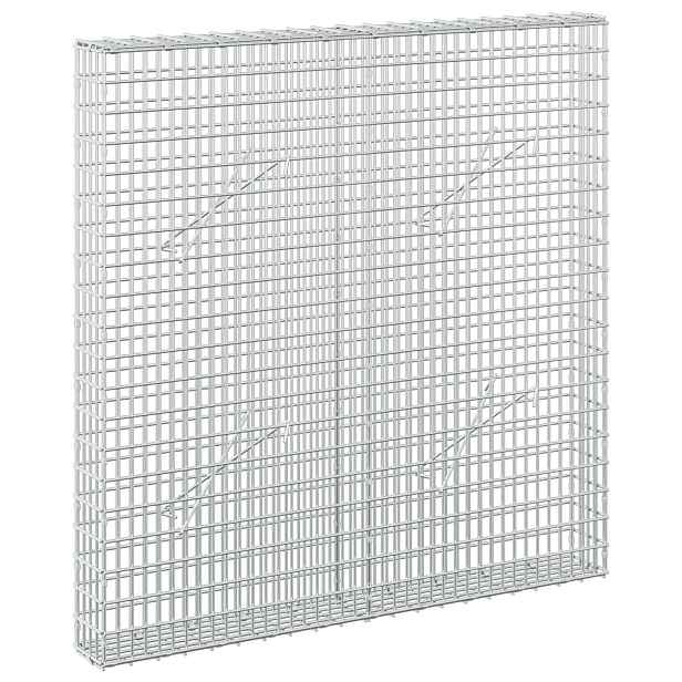 vidaXL Gabion s drátem 3,5 mm a sítem 5x2,5 cm 100x10x100 cm