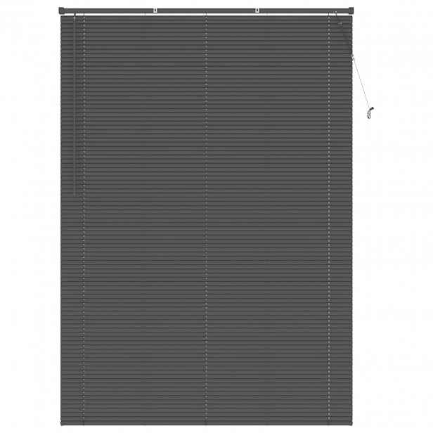 vidaXL Venet školní žaluzie Stříbrně šedá 213 x 130 cm 25 mm PVC