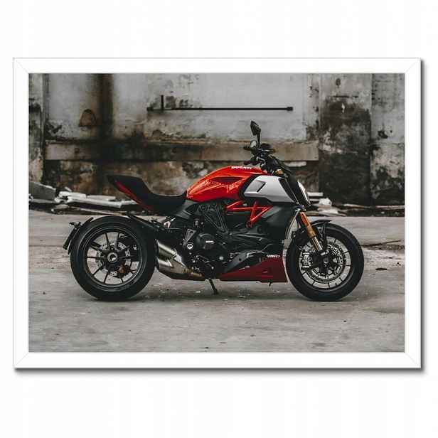 Plakáty v rámu 40x30 Červené Ducati Motocykl