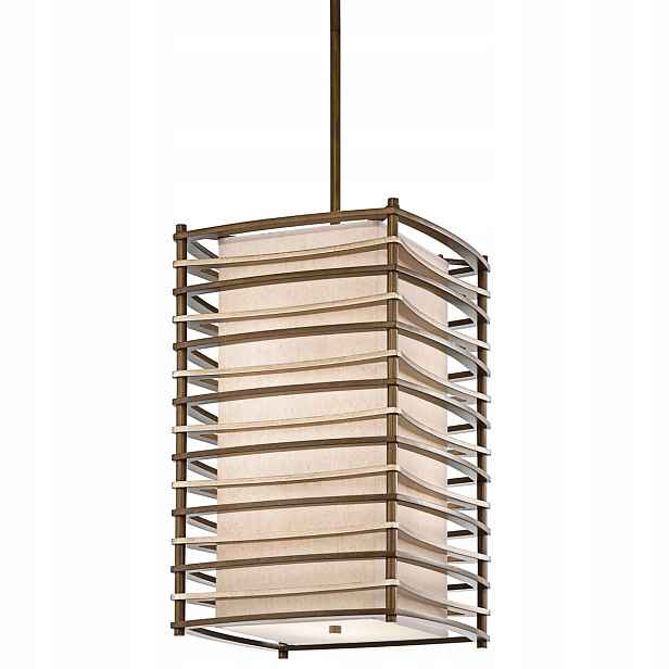 Kichler Závěsná lampa Moxie 4xE27 100W Teplá hnědá Retro styl