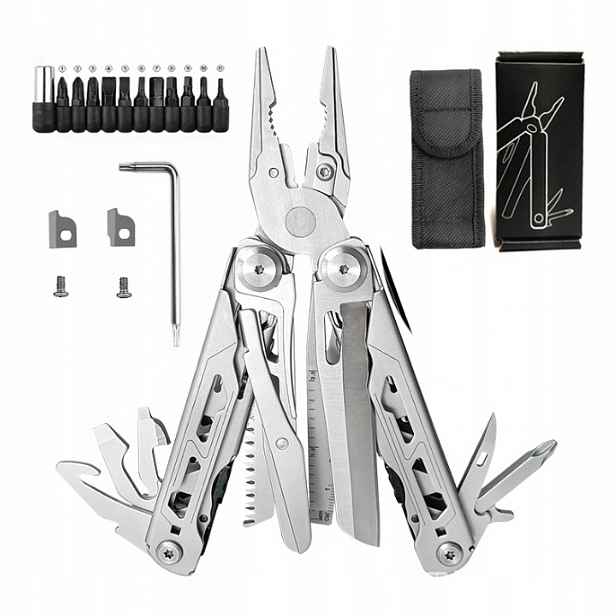 Multitool Survivalový Multifunkční Nástroj Sada S Pouzdro 28V1