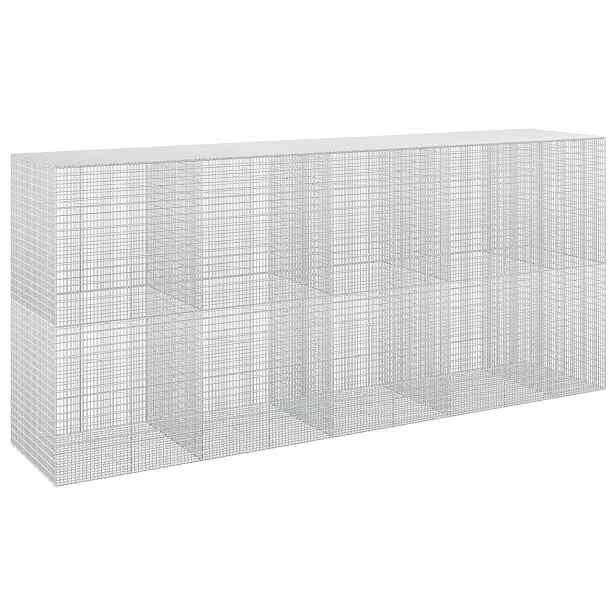 vidaXL Gabion s drátem 3,5 mm a sítem 5x2,5 cm 450x100x200 cm