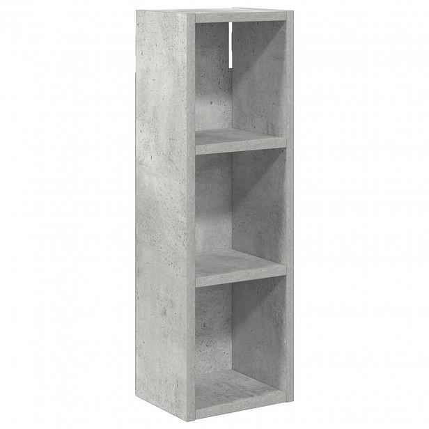 vidaXL Koupelnová nástěnná skříňka Betonově Šedá 20 x 16 x 62,5 cm