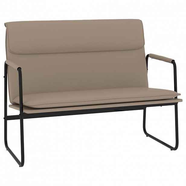 vidaXL Lavice cappuccino 100 x 64 x 80 cm umělá kůže