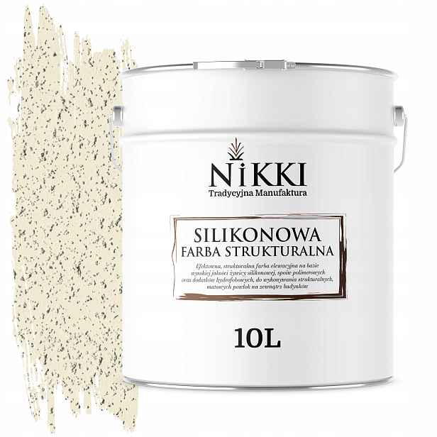 Barva Strukturální Fasádní silikonová 10L Bílá s Žlutou F641 Uv