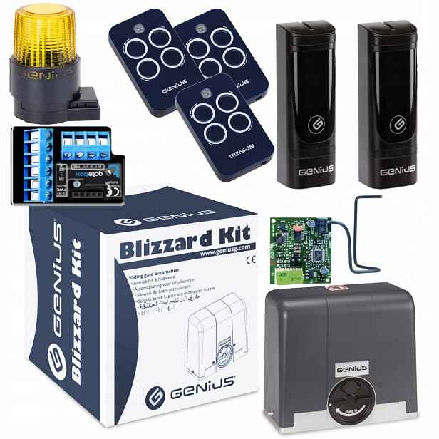 Genius BLIZZARD900+ Modul WiFi Lampa+ Pilot 3ks pohon posuvné brány