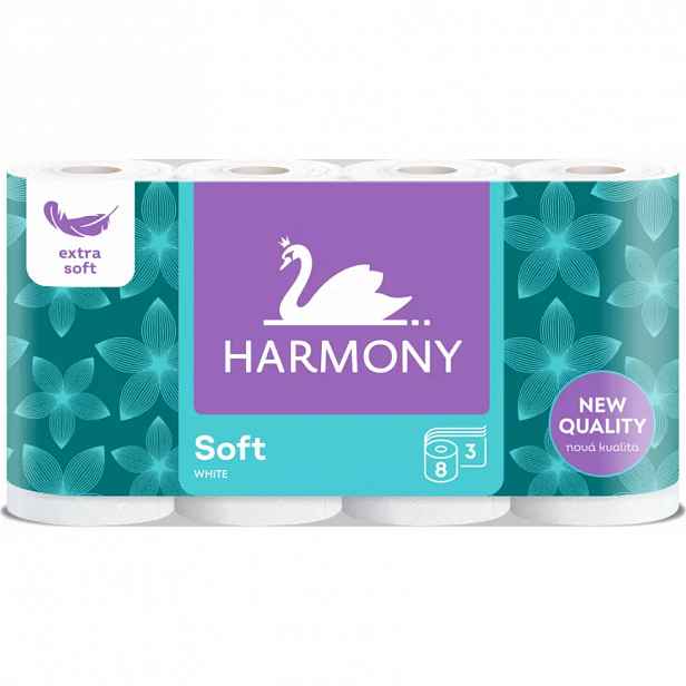 Harmony Soft 3vrstvý toaletní papír 8 rolí