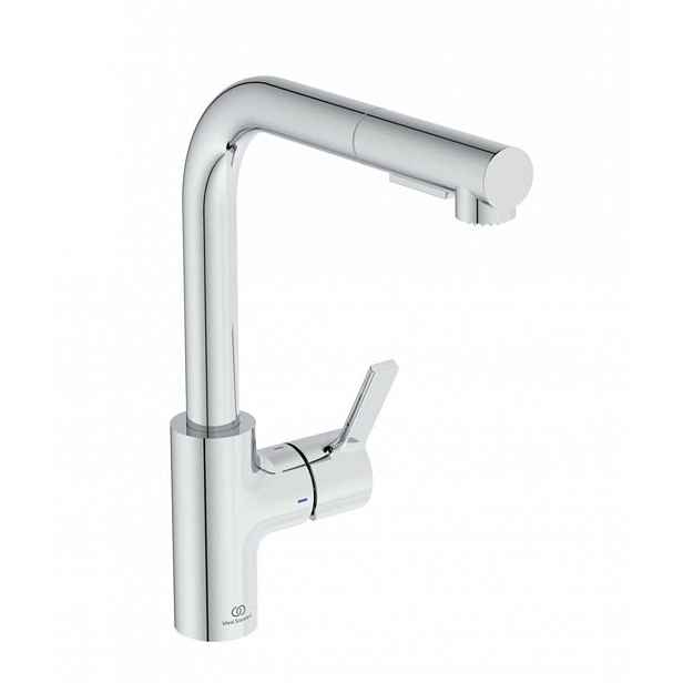 Ideal Standard Gusto - Dřezová baterie s výsuvnou sprškou, chrom BD420AA