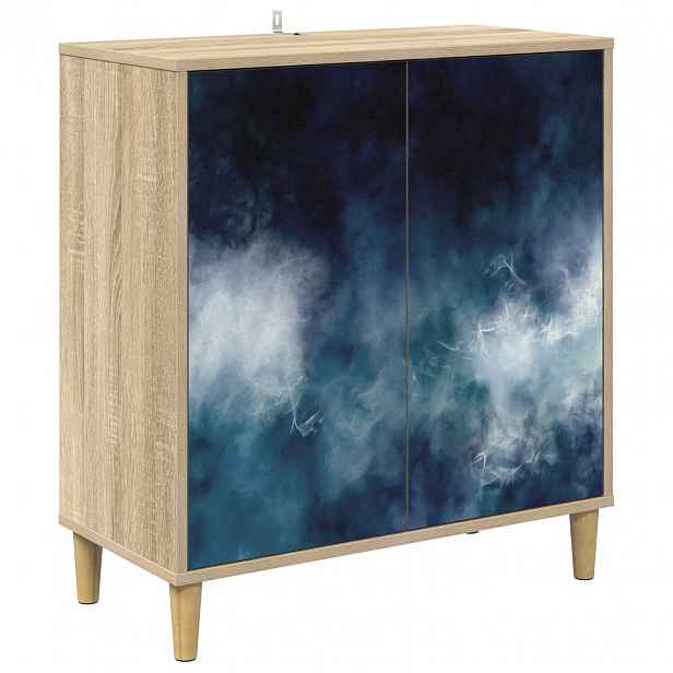 vidaXL Servírovací skříň RAALTE Sonoma 69 x 33 x 75 cm