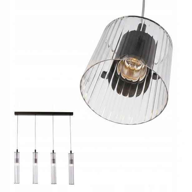 Závěsná stropní Stropní Svítidlo Šedý Metal Glamour Aria 80 cm nad stůl Zuma Line