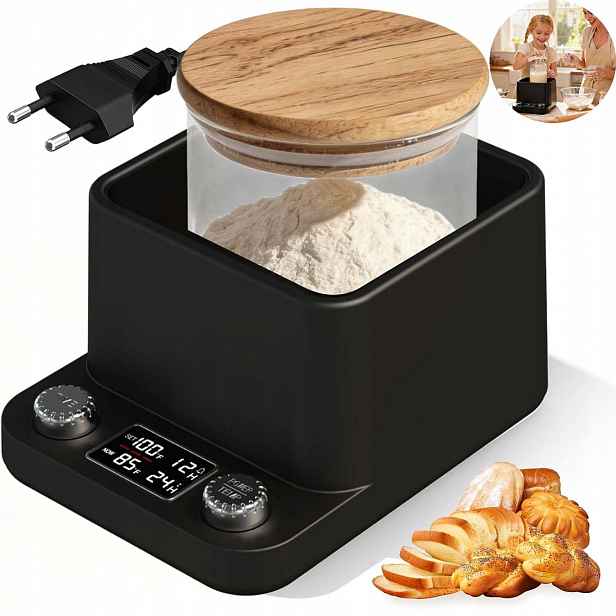 Fermentační Ohřívač Kvásku 21 40C Časovač 198H Pro Pekaře Dárek