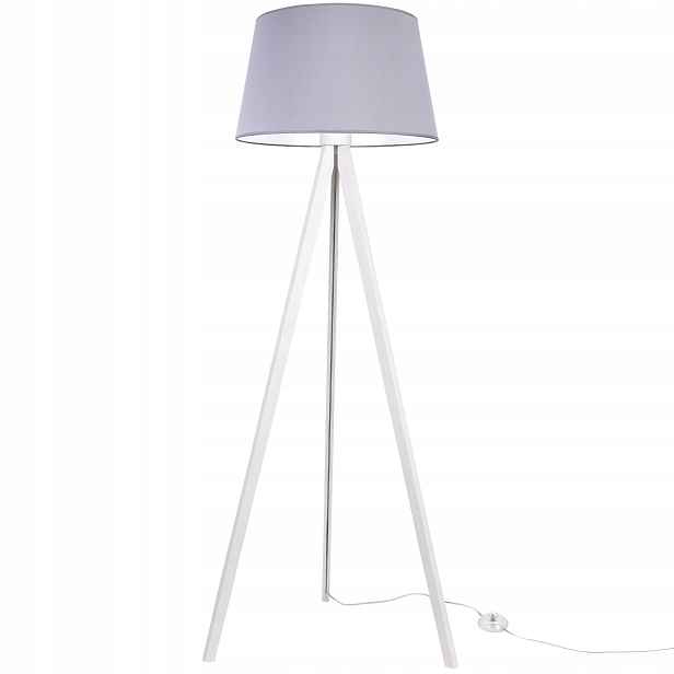 Stojací Lampa Podlahová Trojnožka S Stínítkem Do Ložnice Obývacího Pokoje Dřevěná Pl