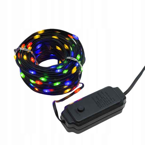 200 Led MIX Multicolor 20 Metrů Programátor Na Vánoční Stromeček Ozdoba Dekorace