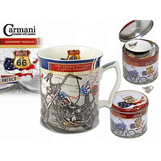 Carmani Hrnek s pokladničkou Harley Davidson 480 ml