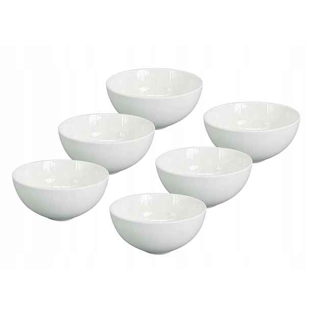 Set 6 ks Miska Alba, 15 cm, bílá