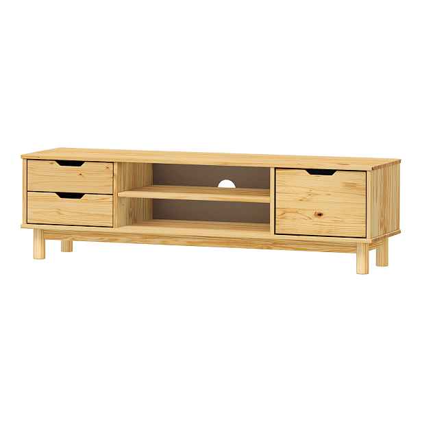 TV stolek 1 dveře + 2 zásuvky BONITO 2 lak