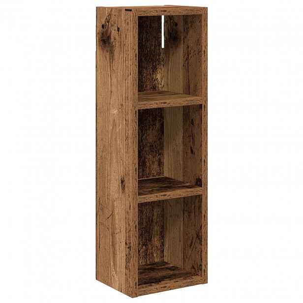 vidaXL Koupelnová nástěnná skříňka Staré dřevo 20 x 16 x 62,5 cm