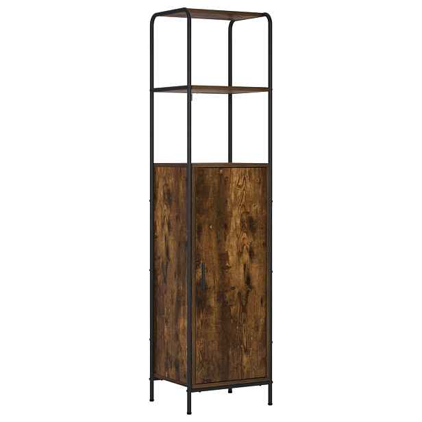 vidaXL Vysoký bufet Kouřový dub 40 x 33 x 161 cm Kompozitní dřevo