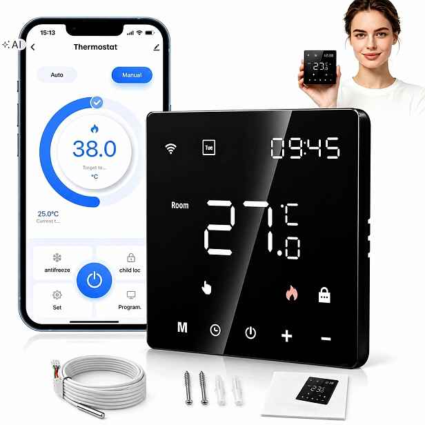 Pokojový Termostat Wifi Digitální Led Regulátor 16A