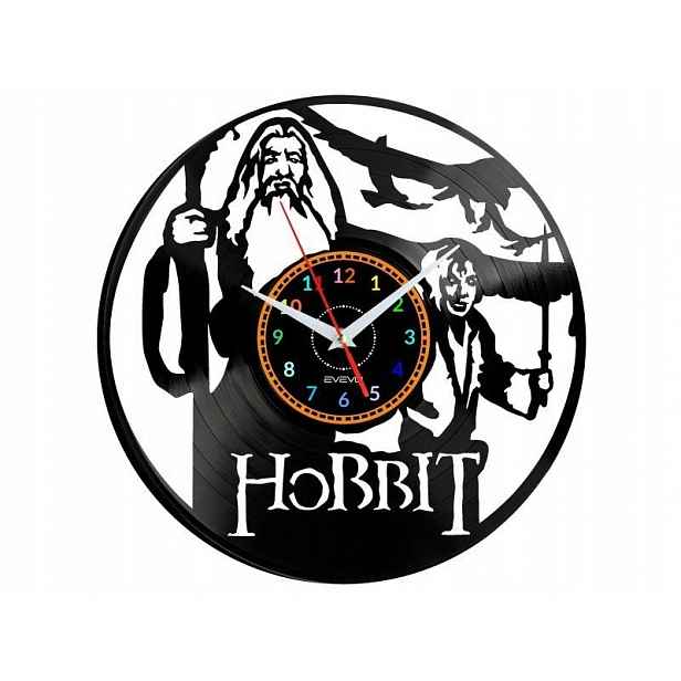 Hobit Dárek Originální dekorace do domu Hodiny z vinylové desky