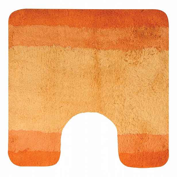 Spirella koupelnová Wc předložka Balance, oranžová, polyester, 55 x 55 cm