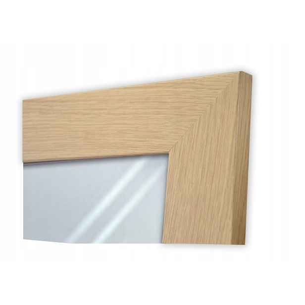 Zrcadlo v širokém rámu 90x80, světlý dub