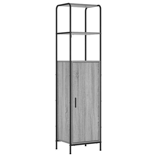 vidaXL Vysoký bufet Šedý Sonoma 40 x 33 x 161 cm Kompozitní dřevo