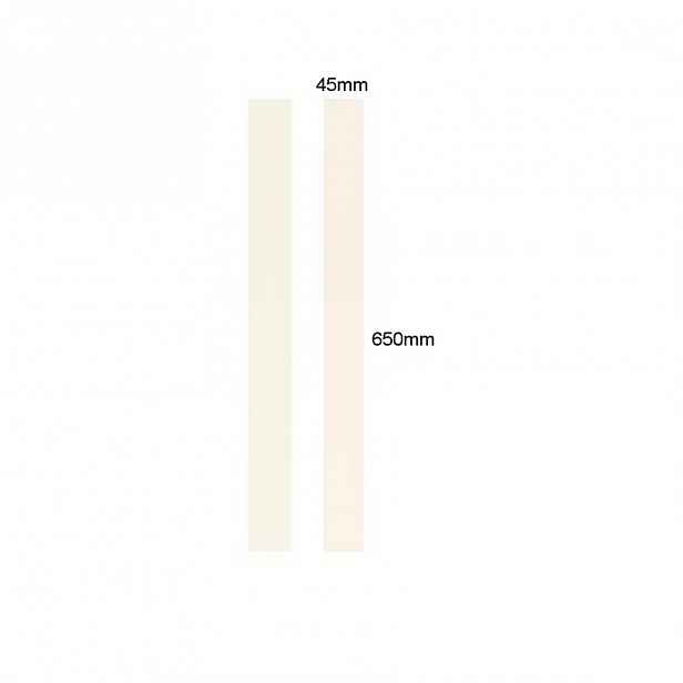 Hrana s lepidlem 1106 Bila 650x45x0,8mm 2ks