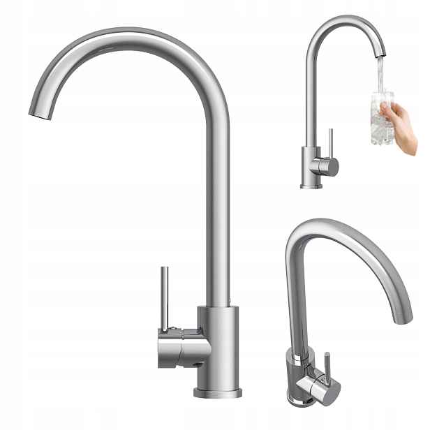 Kuchyňská baterie Delta klasická stojící vysoká baterie do dřezu chrom