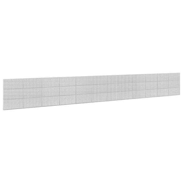 vidaXL Gabion s drátem 3,5 mm a sítem 5x2,5 cm 1200x10x150 cm