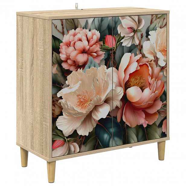 vidaXL Servírovací skříň BORNE Sonoma 69 x 33 x 75 cm Kompozitní dřevo
