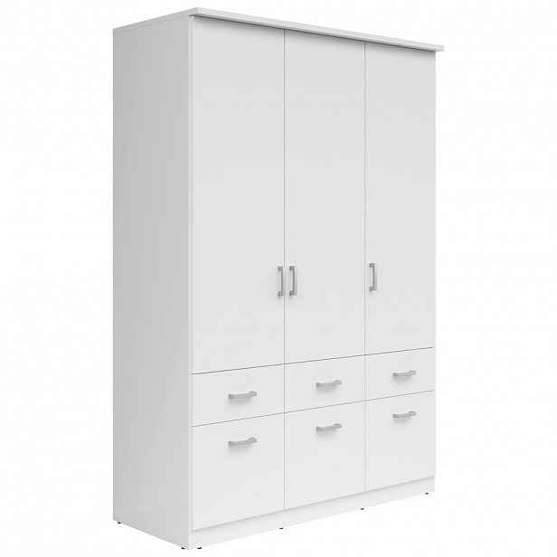 Livetastic ŠATNÍ SKŘÍŇ, bílá, 136/199/58 cm