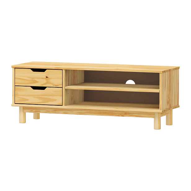 TV stolek 2 zásuvky BONITO 2 lak