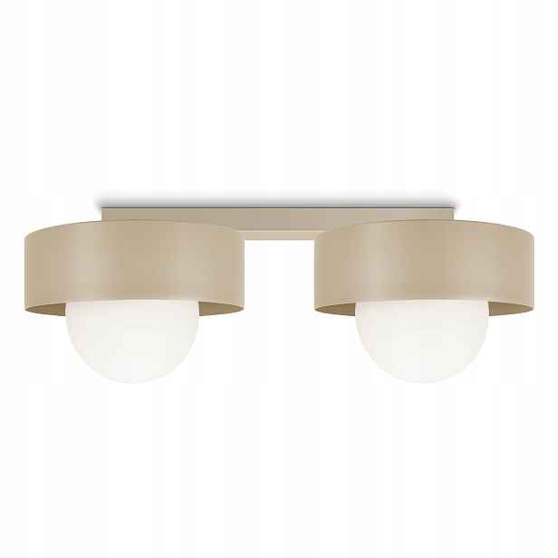 Závěsné Stropní Svítidlo Stropní Svítidlo Loft Béžová Matná 2xG9 Skleněné koule Luxolar