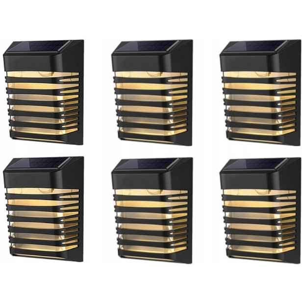 6 X Venkovní Lampa Pro Letní A Zimní Zahradu, Solární Led S Soumrakovým Senzorem