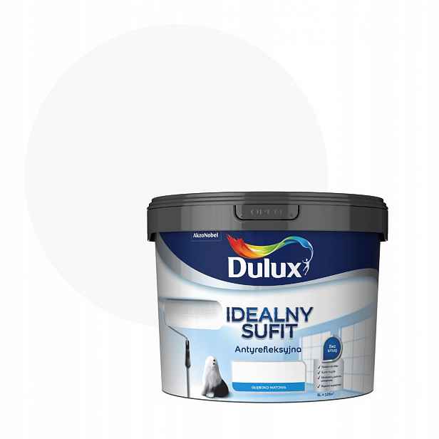 Dulux Ideální Strop 9L Bílá Barva Na Stropy