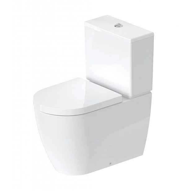 Duravit ME by Starck - WC kombi mísa, zadní odpad, DuraShield, bílá 217009AA00