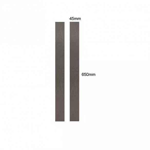 Hrana s lepidlem 37984 Antracit 650x45x0,8mm 2ks