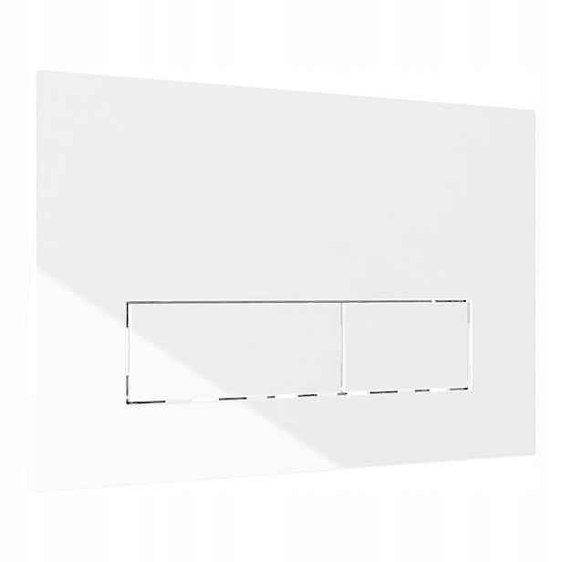 Splachovací tlačítko Lav 200.3.1 bílé, úsporný minimalistický design