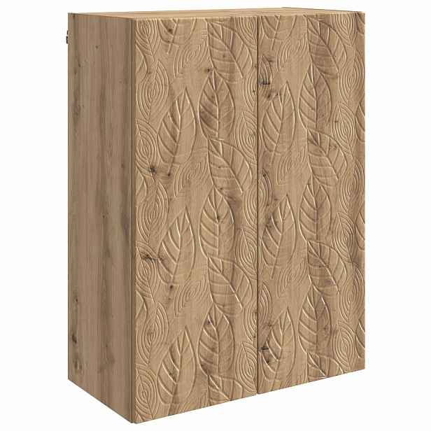 vidaXL Nástěnná skříň 66 x 34,5 x 90 cm Kompozitní dřevo Dub artisan