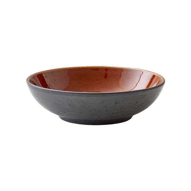Černá/jantarová servírovací miska z kameniny 1 l Gastro Black/Amber – Bitz