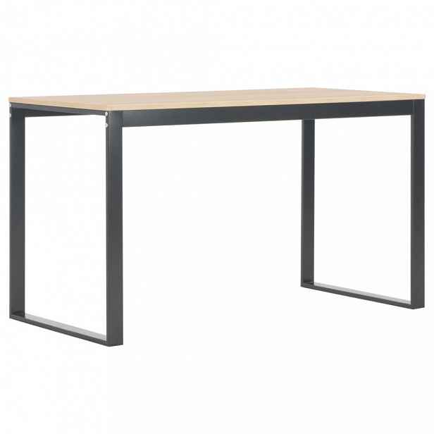 Psací stůl 120x60 cm dřevotříska / ocel Černá / dub