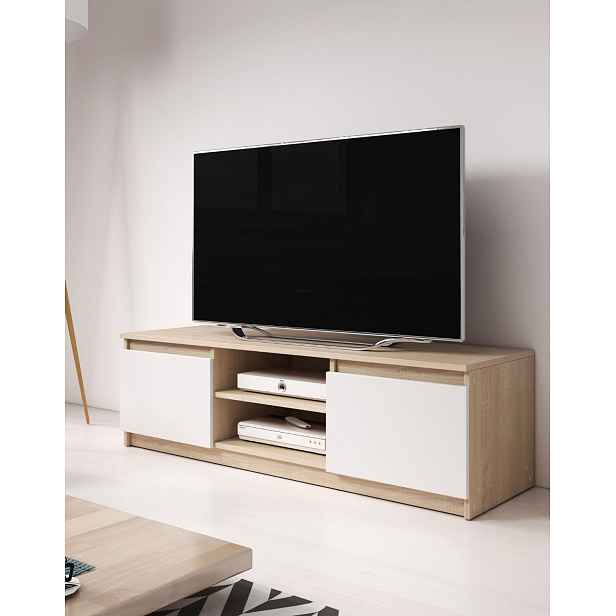 TV stolek Dingo, dub sonoma/bílý, 120 cm